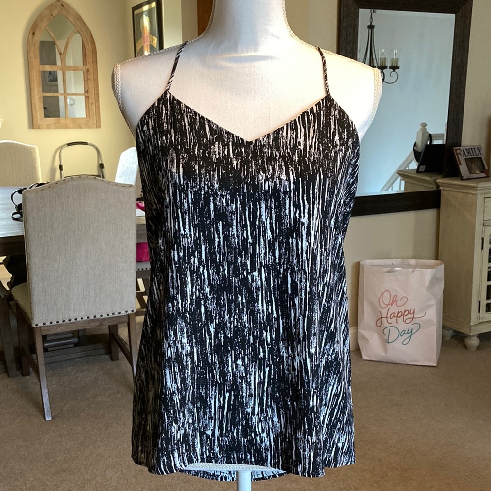 Express Black and White Tank Top size XS